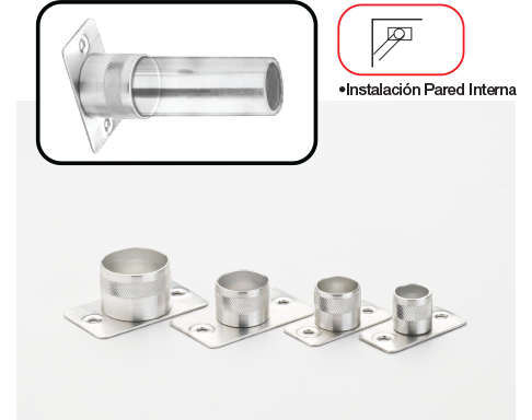 SOPORTE RECTO PARA TUBO 3/4»